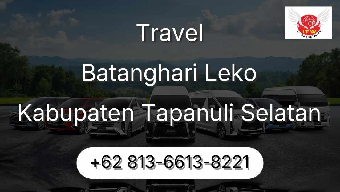 Travel Batanghari Leko Kabupaten Tapanuli Selatan