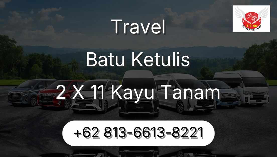 Travel Batu Ketulis 2 X 11 Kayu Tanam