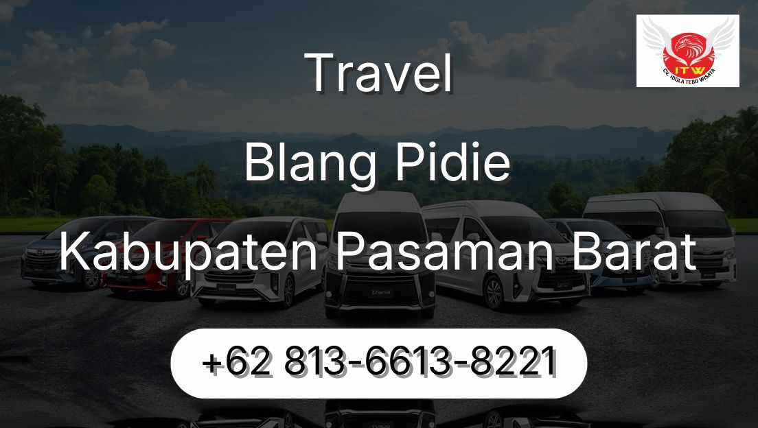 Travel Blang Pidie Kabupaten Pasaman Barat