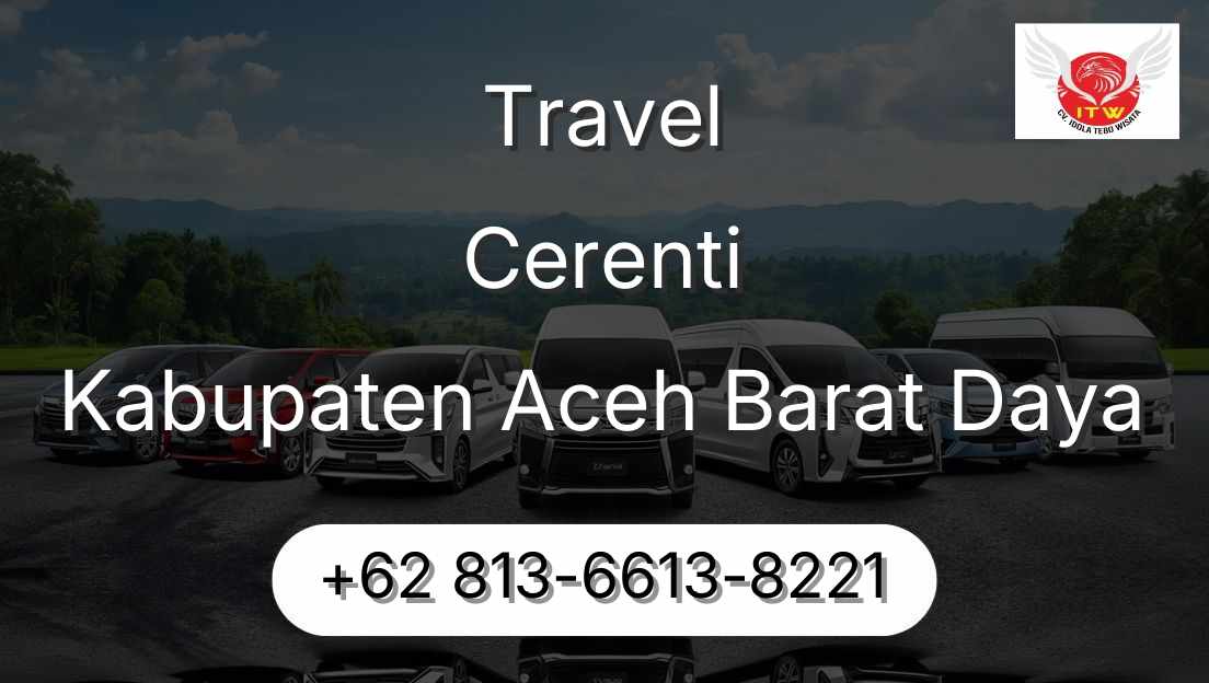 Travel Cerenti Kabupaten Aceh Barat Daya