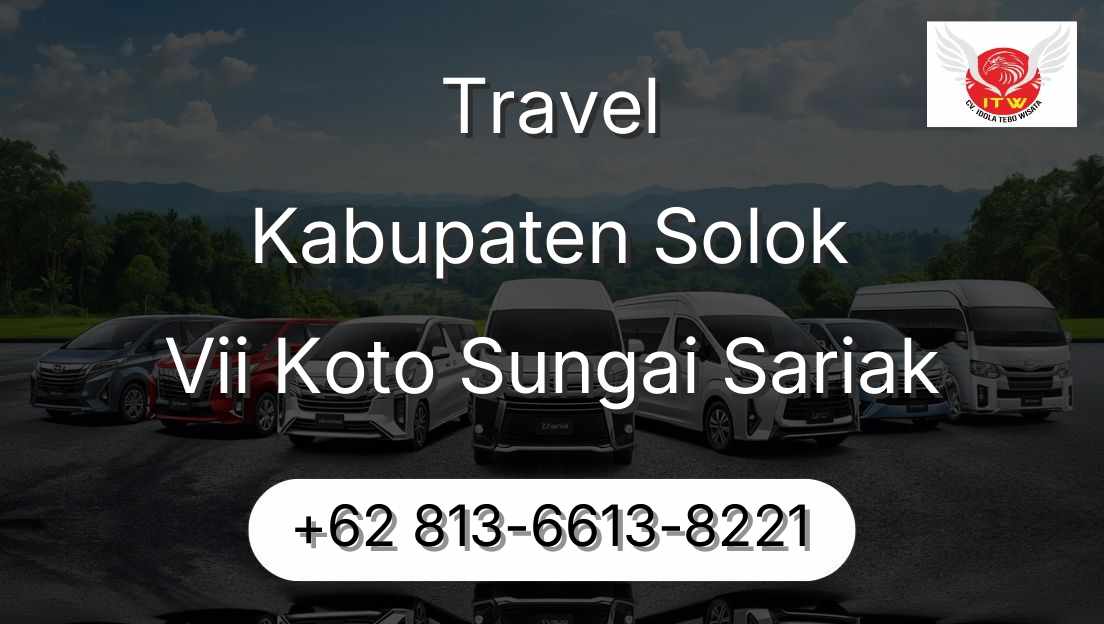 Travel Kabupaten Solok Vii Koto Sungai Sariak