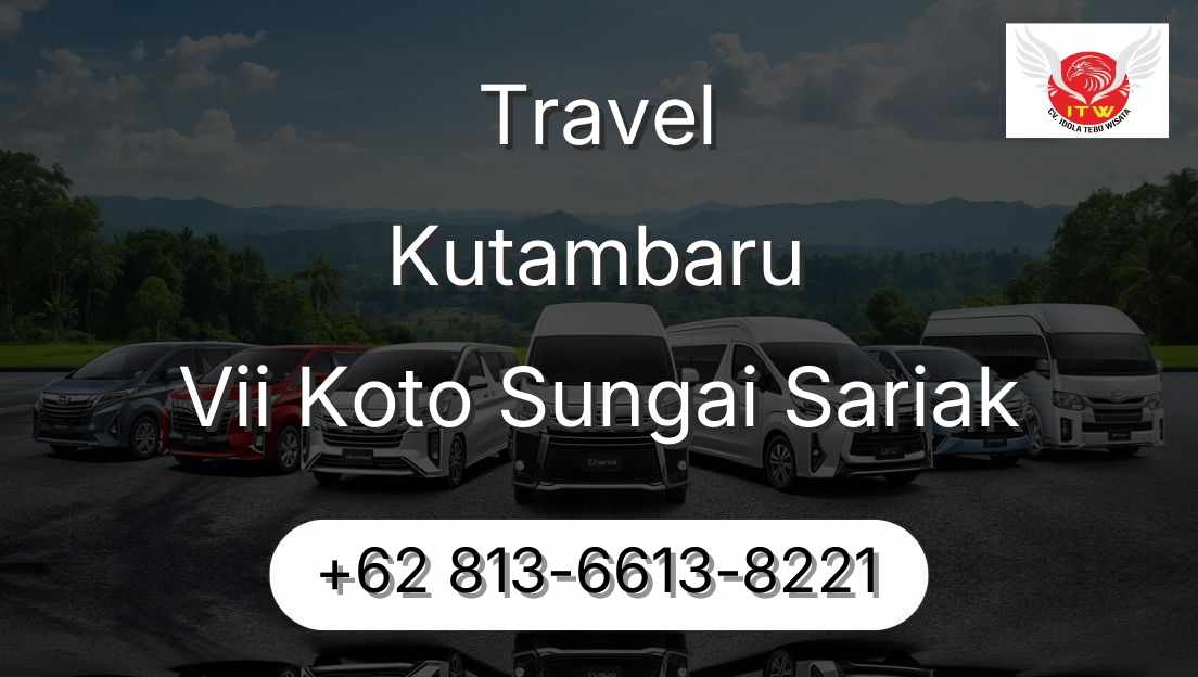 Travel Kutambaru Vii Koto Sungai Sariak