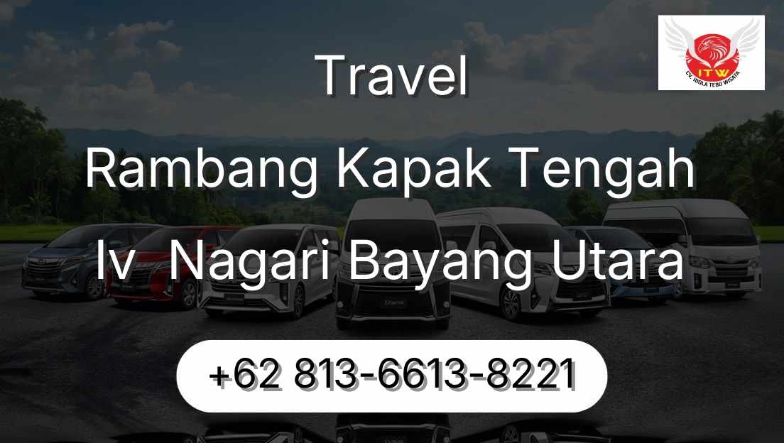 Travel Rambang Kapak Tengah Iv  Nagari Bayang Utara