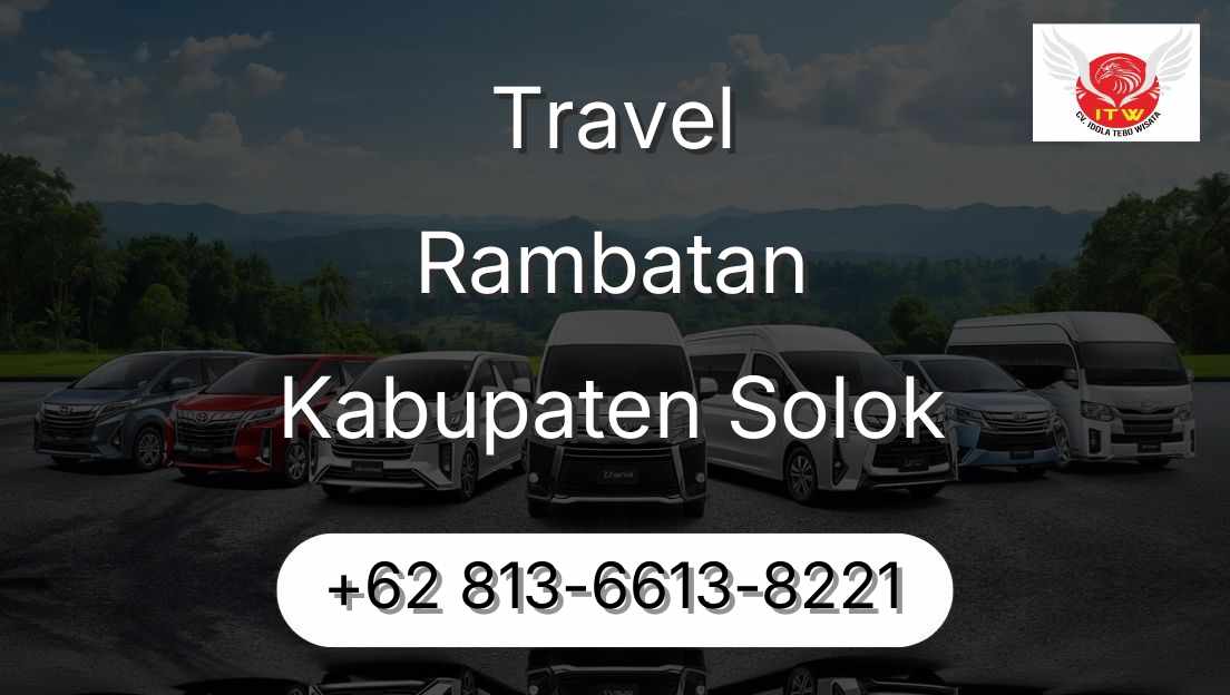 Travel Rambatan Kabupaten Solok