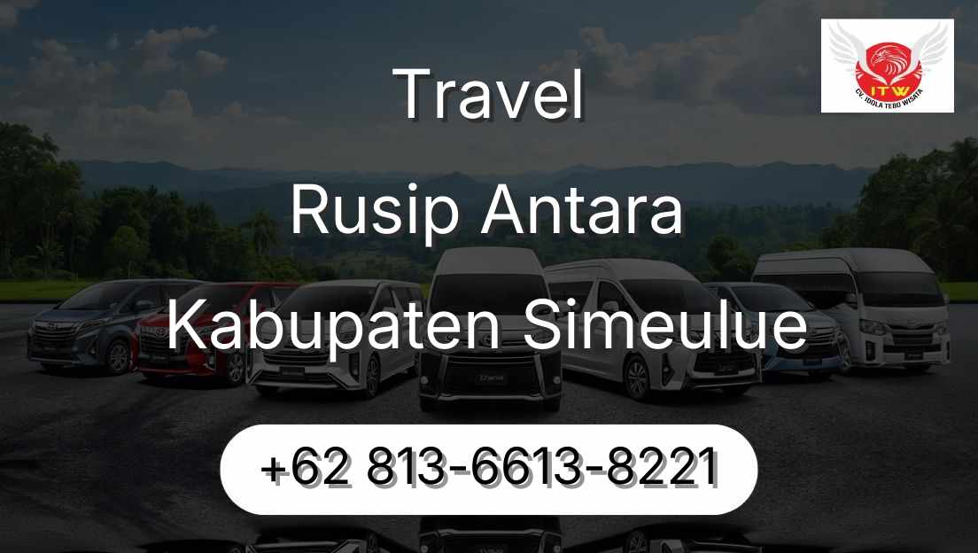 Travel Rusip Antara Kabupaten Simeulue