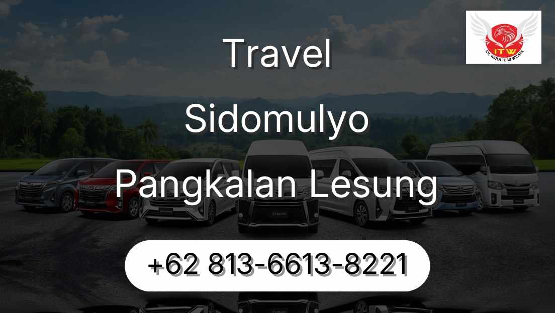 Travel Sidomulyo Pangkalan Lesung